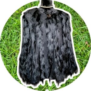 Chevron Fringe Jacket Black